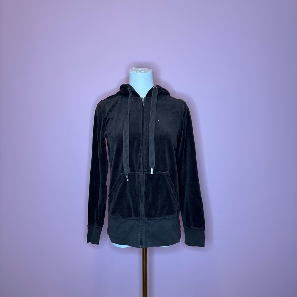 Black Relaxed Long Sleeve Hoodie